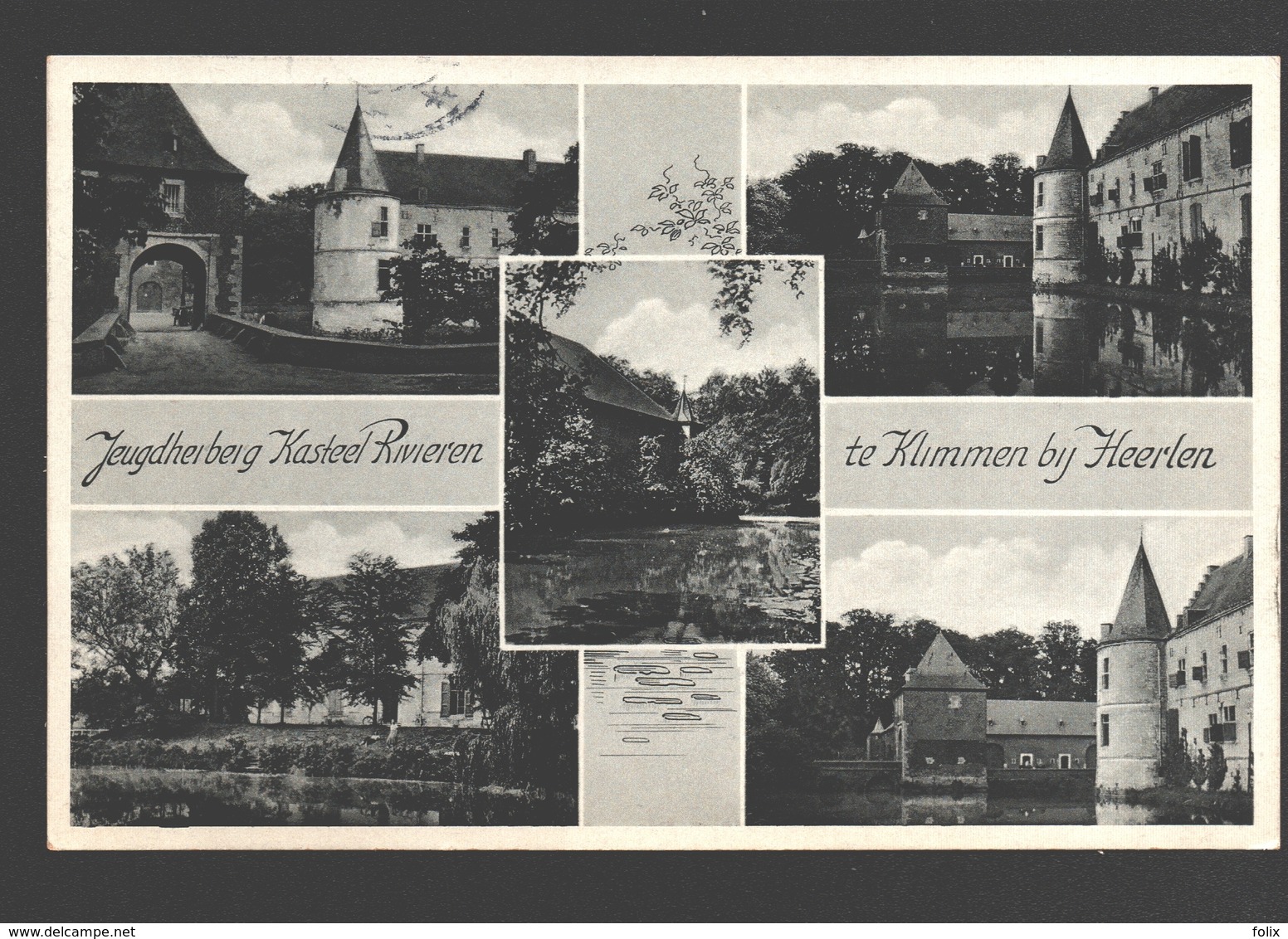 Klimmen - Jeugdherberg Kasteel Rivieren Te Klimmen Bij Heerlen - 1937 - Meerzichtkaart - Andere & Zonder Classificatie