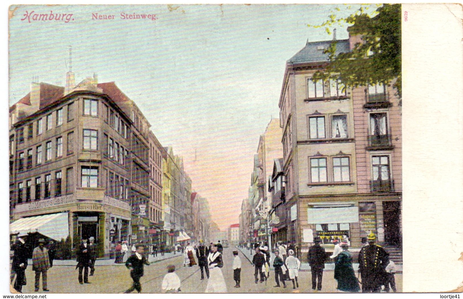 AK - Hamburg - Neuer Steinweg - 1911 - Andere & Zonder Classificatie