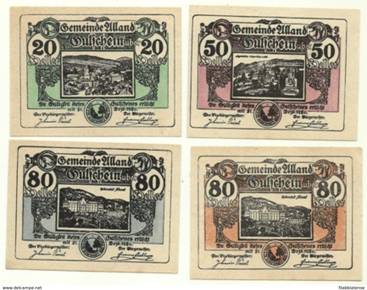 1920 - Austria - Alland Notgeld N62   ----- - Austria