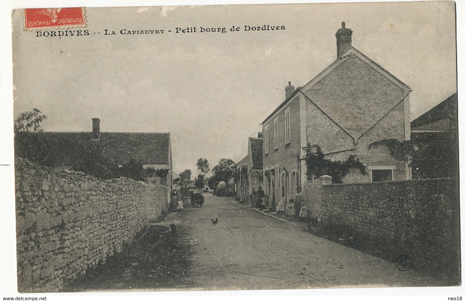 Dordives La Capiautry Petit Bourg De Dordives  Cachet Convoyeur Train Melun à Nevers Cimetiere Parisien Petit Ivry - Dordives