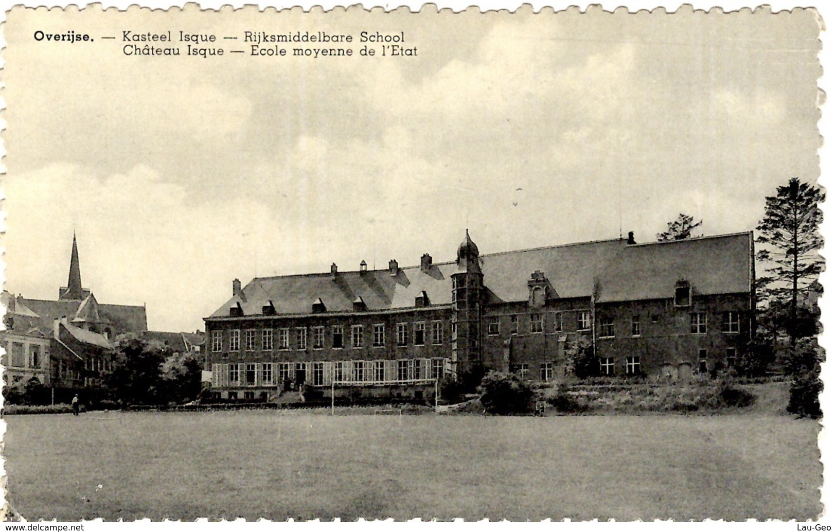 Overijse. Kasteel Isque - Rijksmiddelbare School. - Overijse