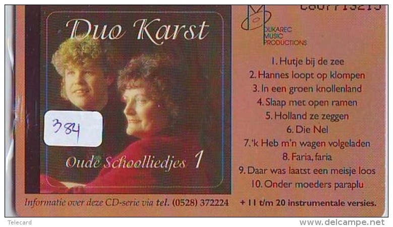 NEDERLAND CHIP TELEFOONKAART CRD 384 * Duo Karst   * Telecarte A PUCE PAYS-BAS ONGEBRUIKT  MINT - Privé