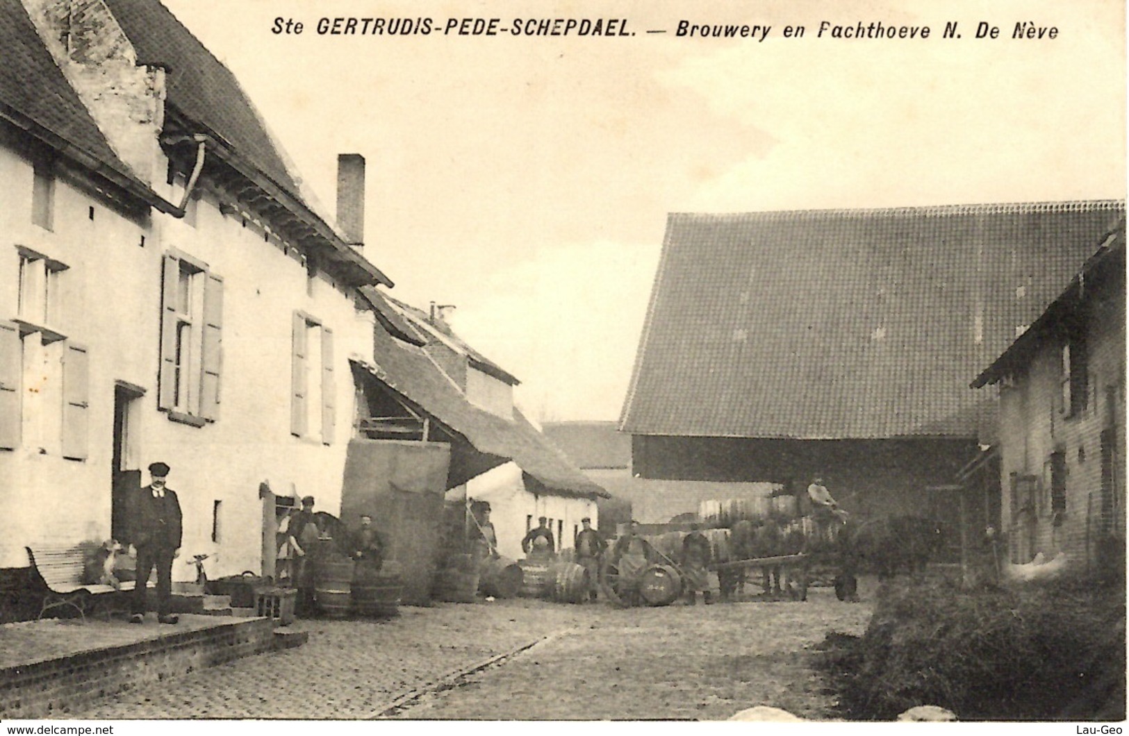 Sainte Gertrudis-Pede-Schepdael (Dilbeek).BRASSERIE. Brouwery En Pachthoeve N. De Nève. - Dilbeek