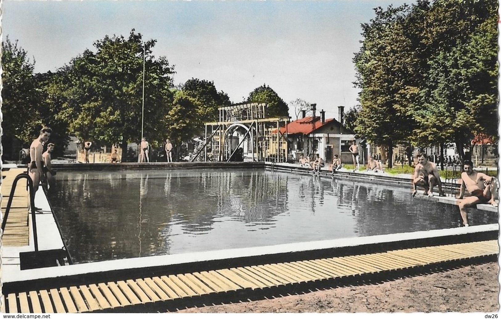 Sissonne (Aisne) - Le Camp (camping), La Piscine - Collection Nardon - Carte Colorisée Non Circulée - Other & Unclassified