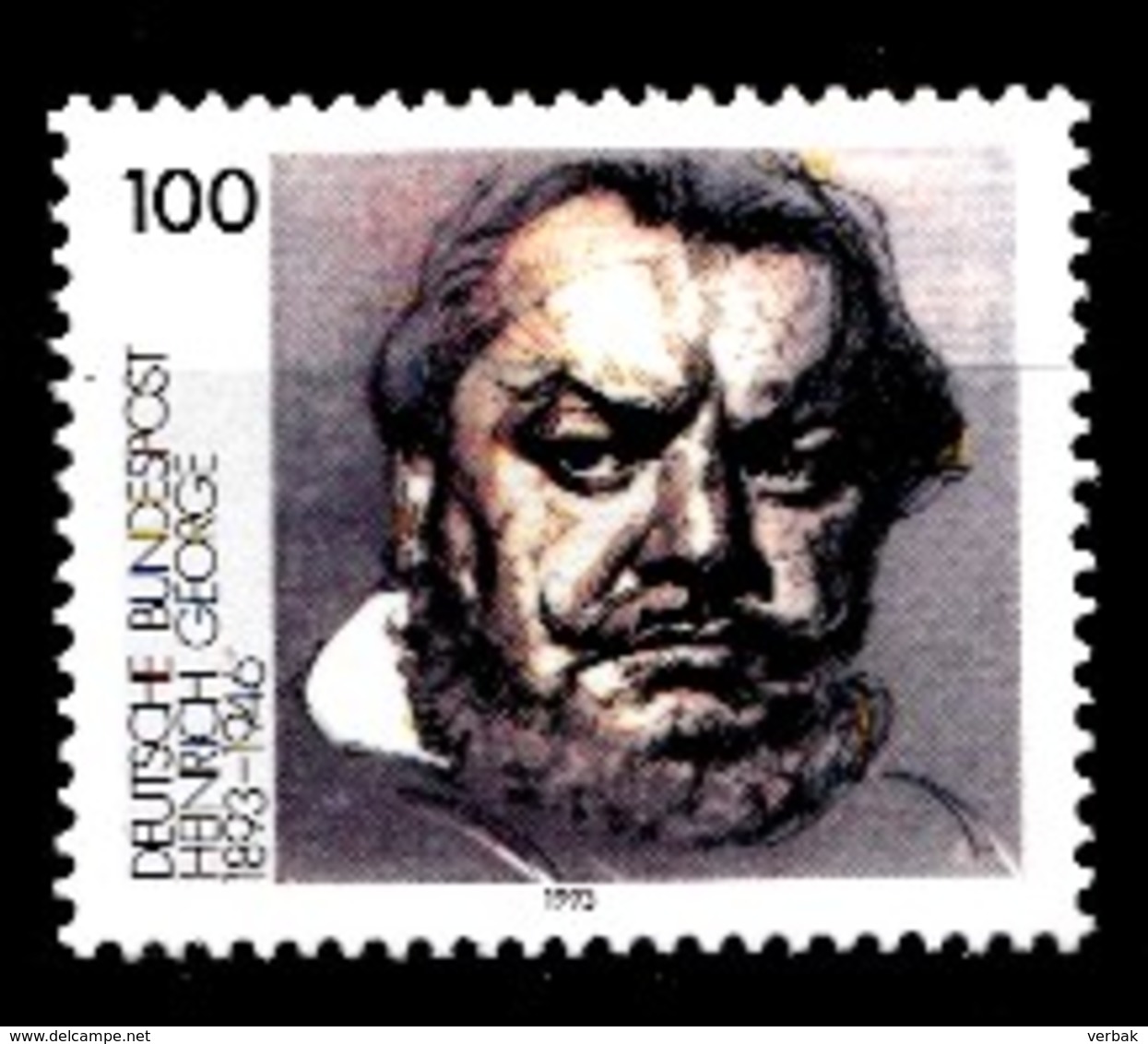 Allemagne Rep.Fed. 1993  Mi.:nr.1689 Geburtstag Heinrich George  Neuf Sans Charniere / Mnh / Postfris - Neufs