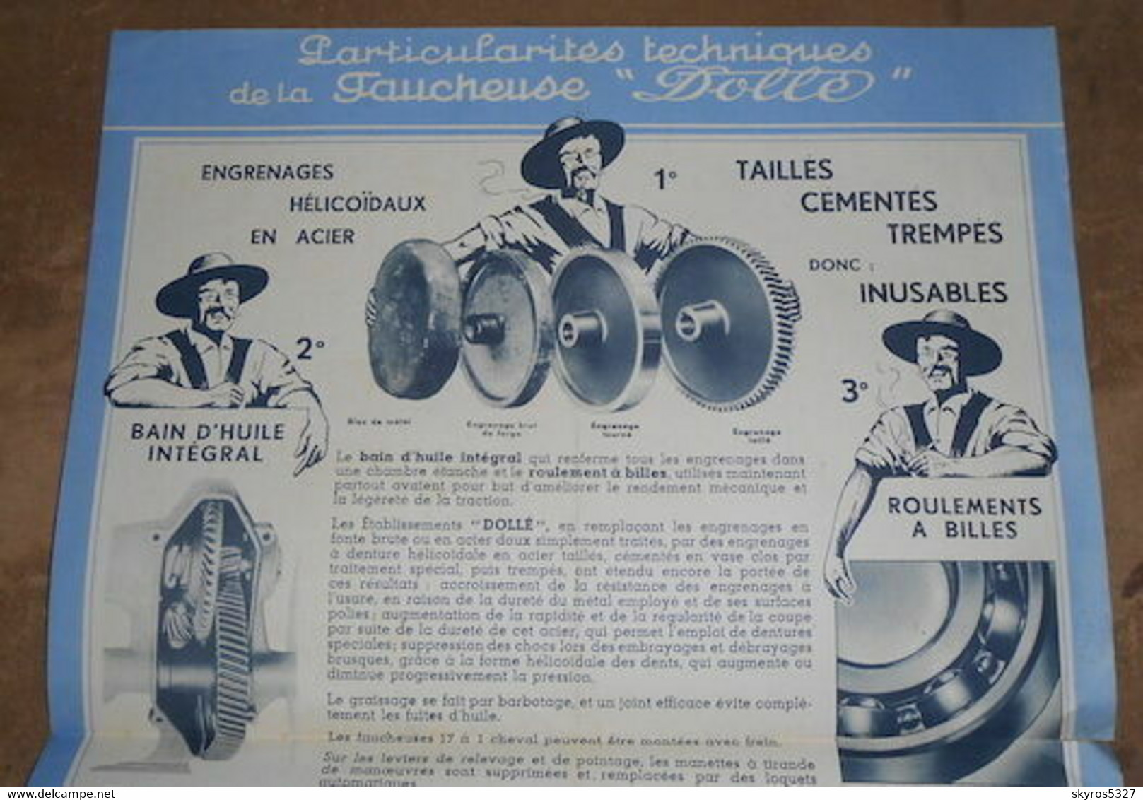 Publicité Faucheuse Dollé - Tracteurs