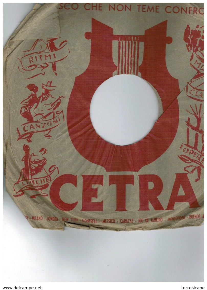 CETRA 78 ADDIO MIA BELLA NAPOLI TENORE F. ALBANESE DC4661 - 78 Rpm - Gramophone Records