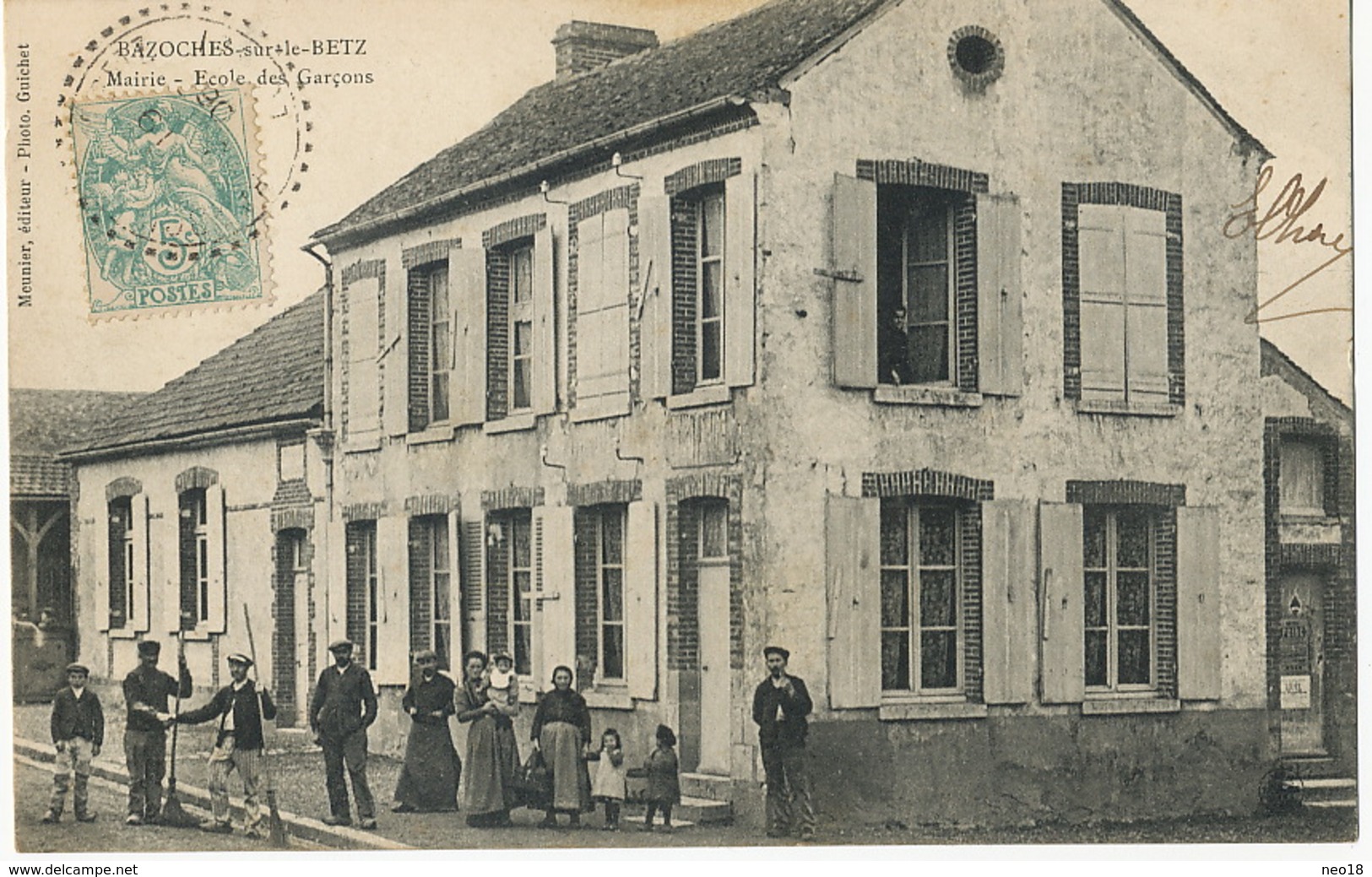 Bazoches Sur Le Betz Mairie Ecole Des Garçons  Edit Meunier Guichet - Other & Unclassified