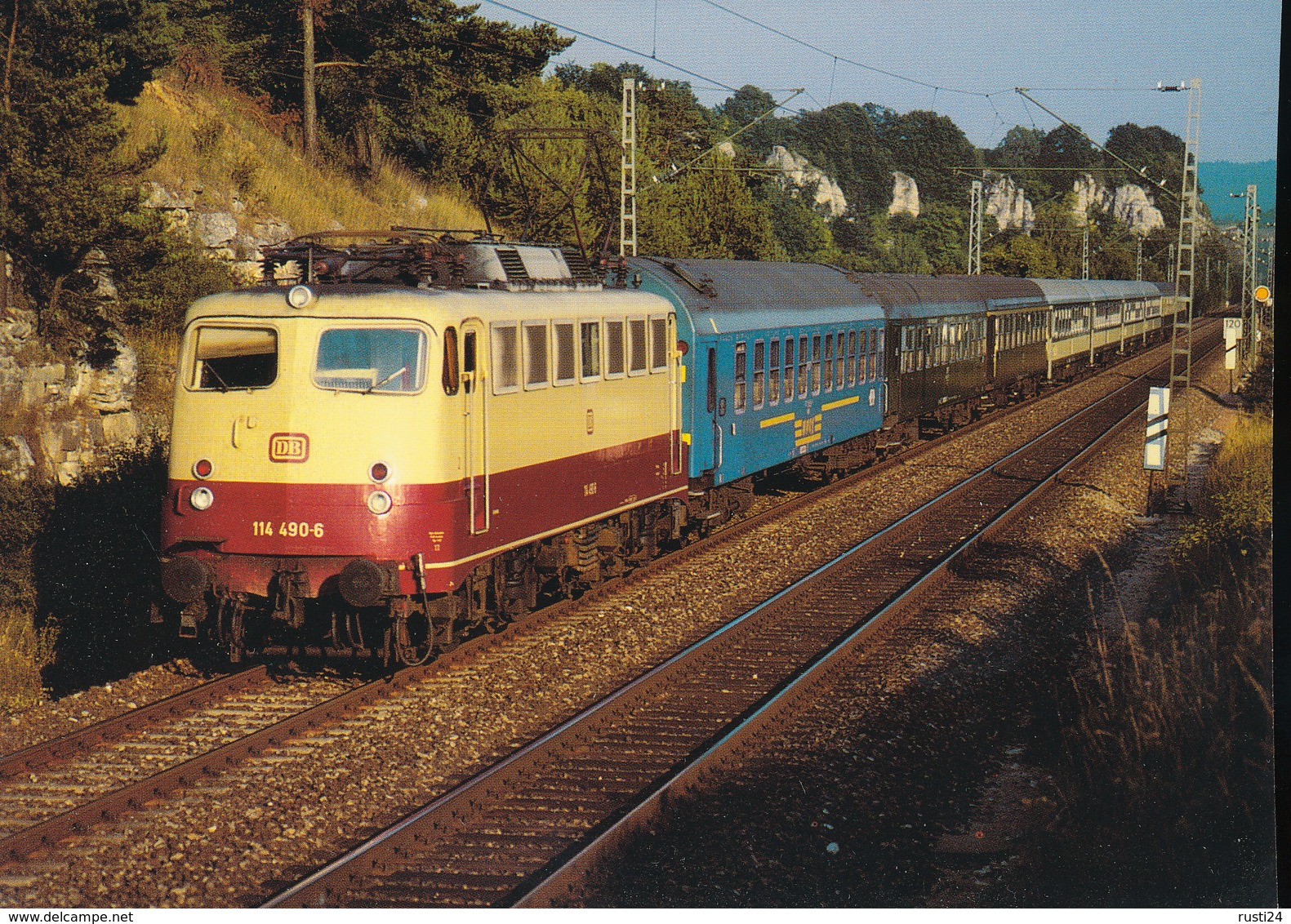 DB , Electric Express Locomotive 114 490-6 - Eisenbahnen