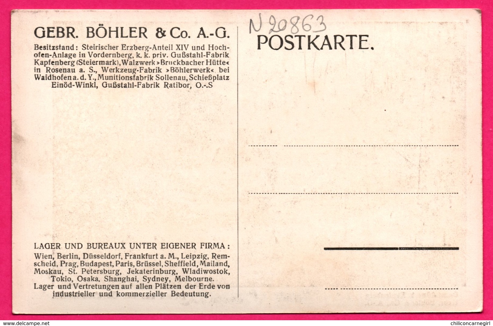 Vue De La Fabrique D'Obus - Projectile - Detail Aus Der Geschossfabrik - Machine - BÖHLER & Co - Kapfenberg