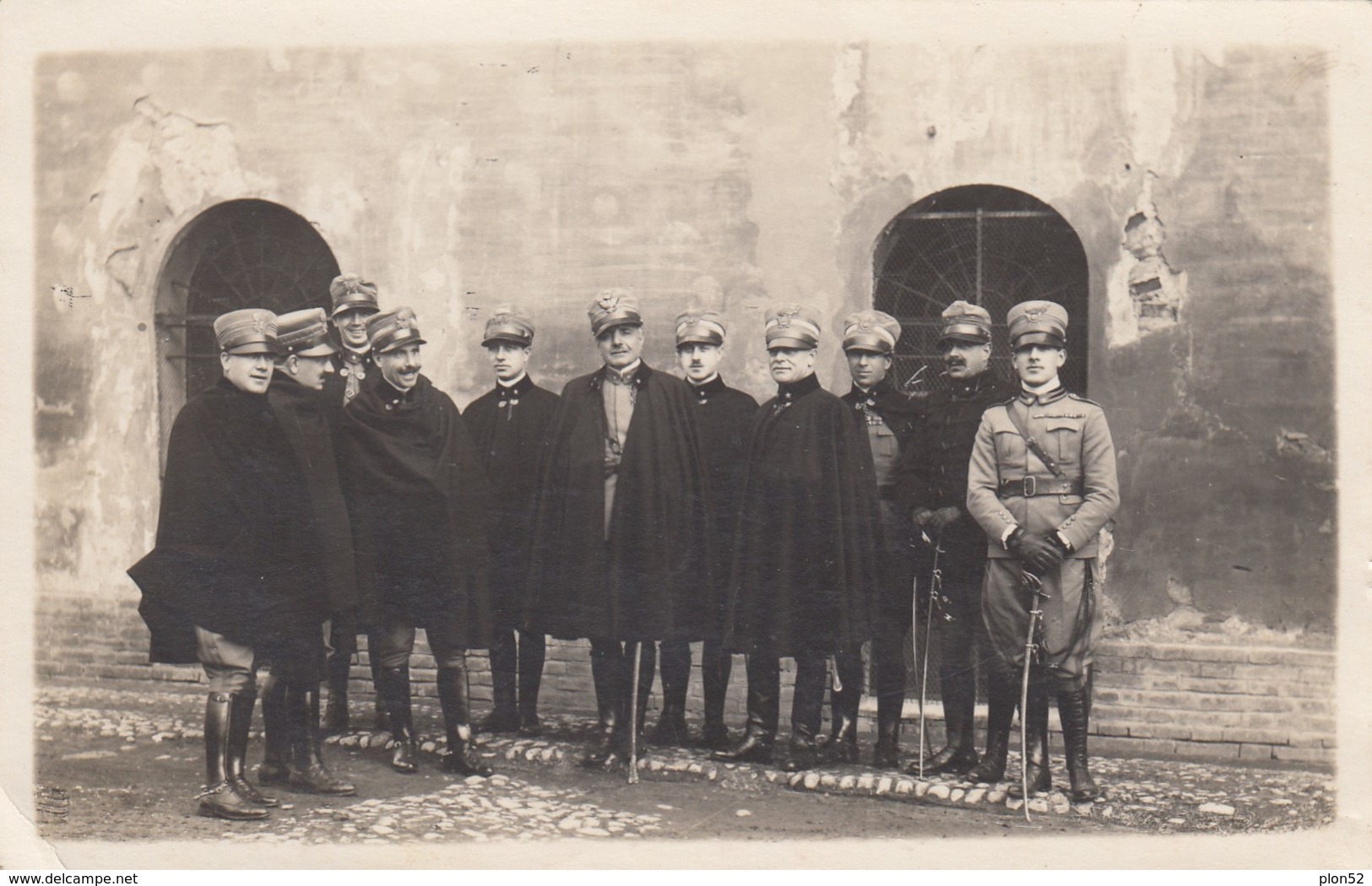 12117-FOTO FORMATO CARTOLINA-GRUPPO UFFICIALI ARTIGLIERIA - Guerra, Militari