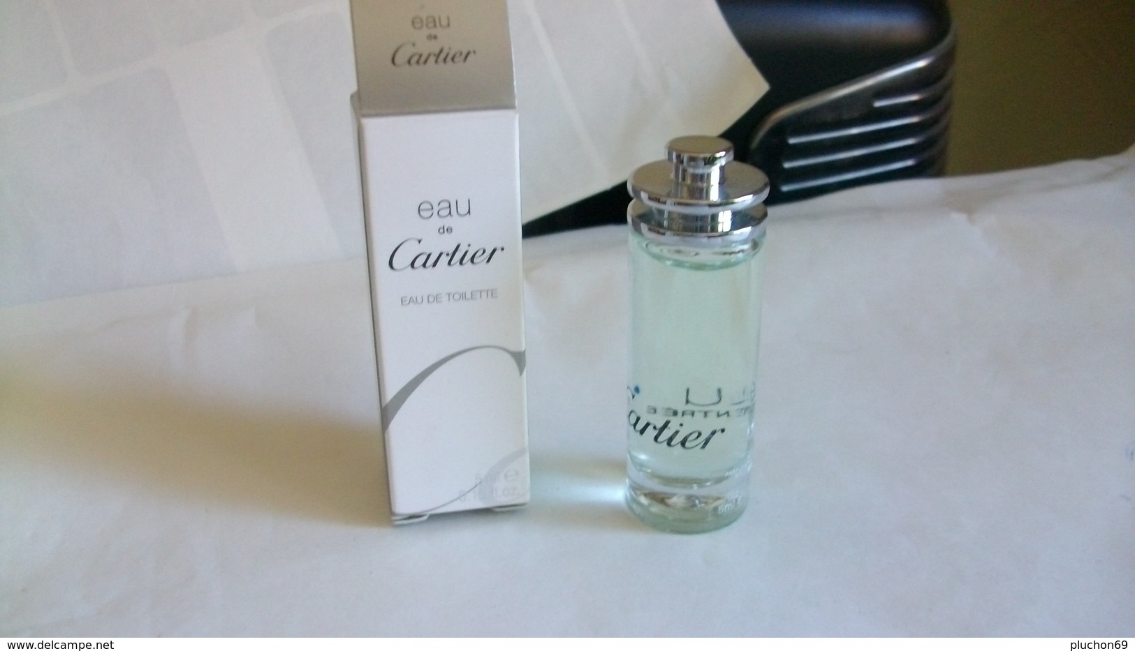 Miniature Cartier   "  Eau   "  5ml - Miniatures Men's Fragrances (in Box)