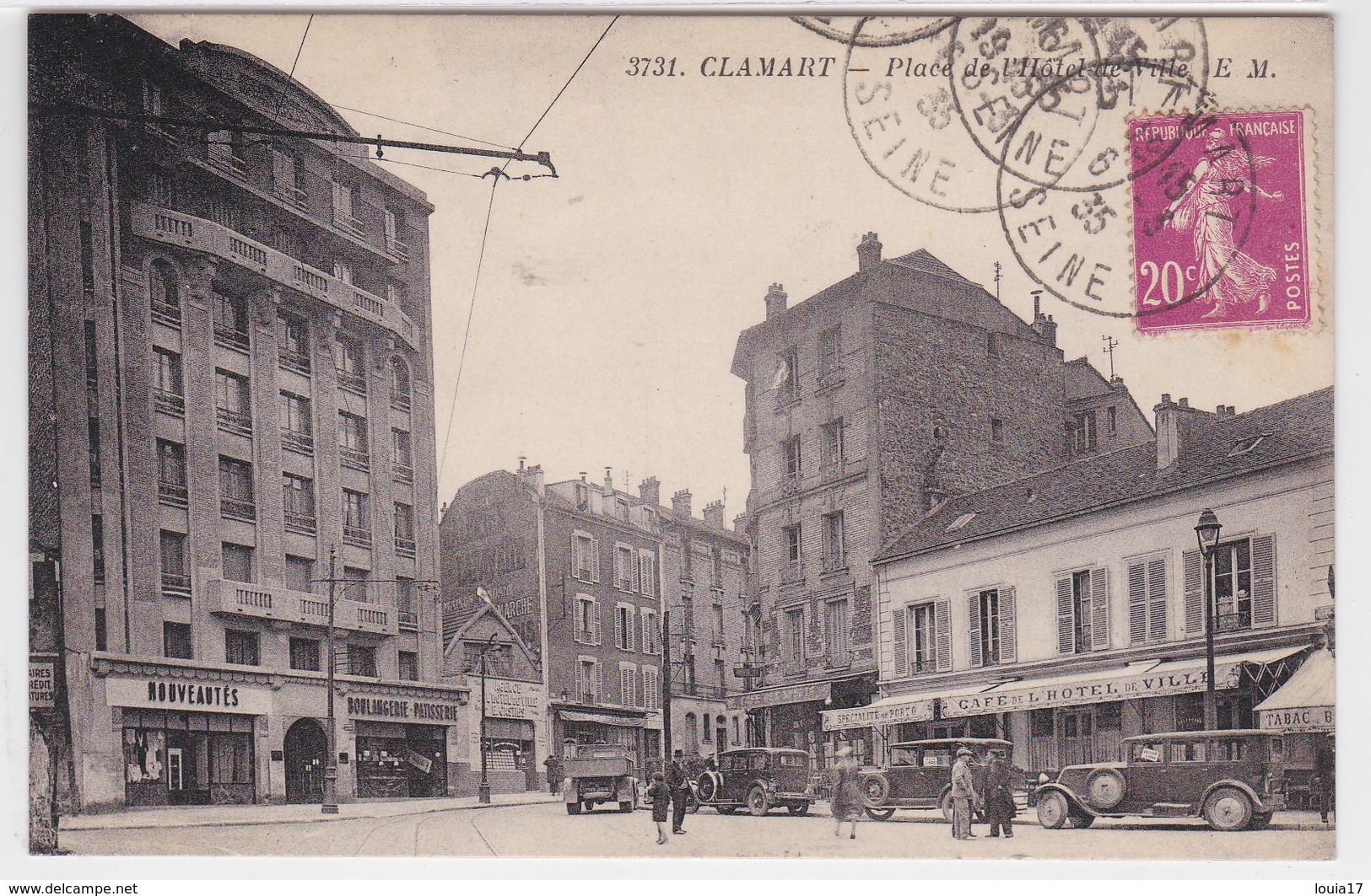 92 - Clamart - Place De L'Hôtel De Ville ( Autos ) - Clamart