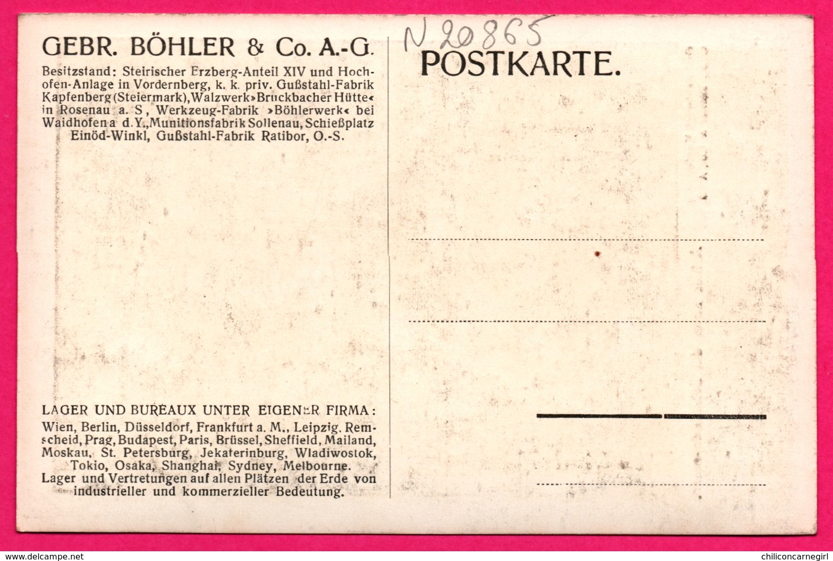 Arbeit Unter Der Schmiedepresse - Travailler Sous La Presse - Forge - Animée - BOHLER & Co - Kapfenberg