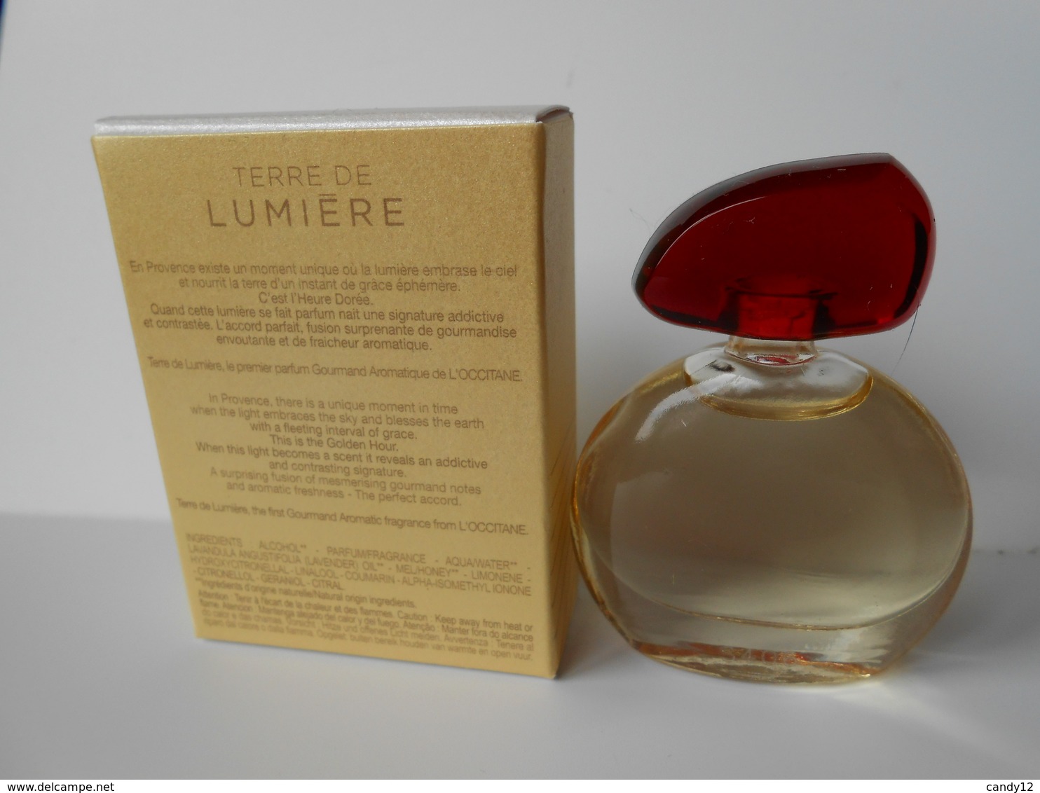 (D44) L'OCCITANE  Terre De Lumière - Miniature De Parfum - Miniatures Femmes (avec Boite)