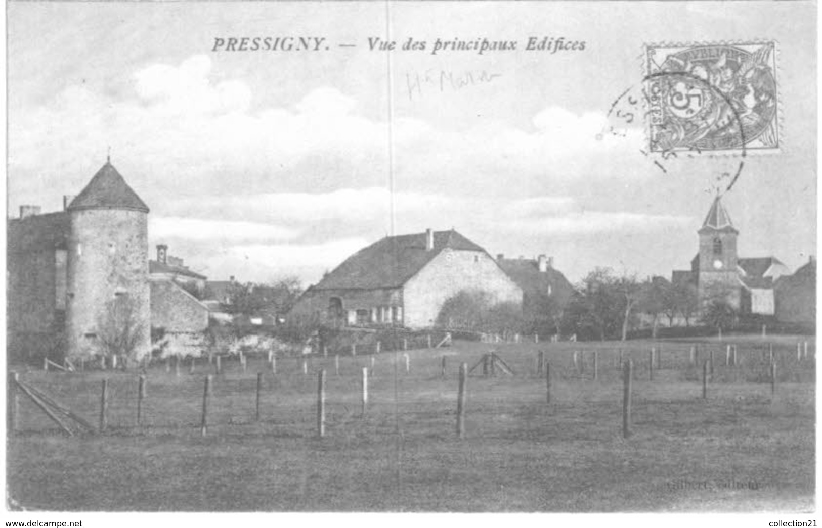 PRESSIGNY .... VUE DES PRINCIPAUX EDIFICES - Sonstige & Ohne Zuordnung