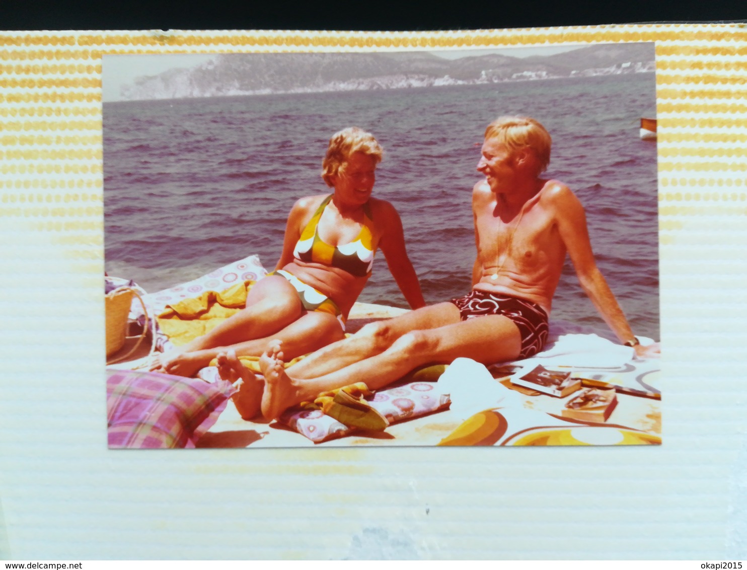 VACANCES ESPAGNE MALLORCA BORD DE L EAU  LOT 40 PHOTOS ORIGINALES EN COULEURS 1974