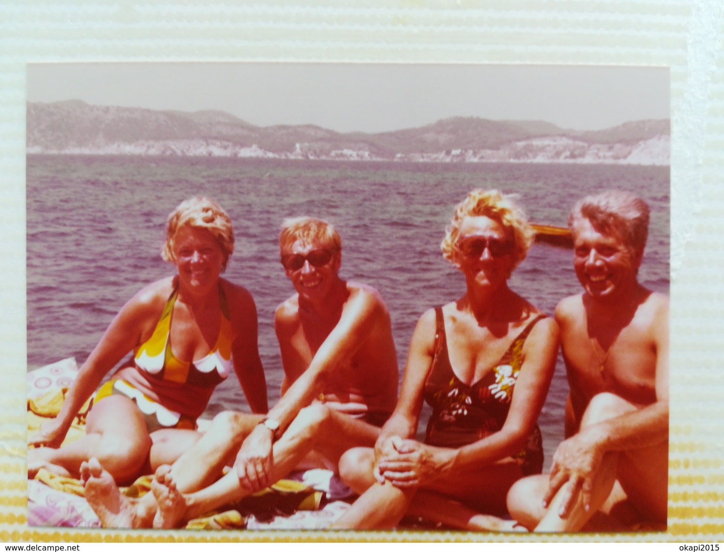 VACANCES ESPAGNE MALLORCA BORD DE L EAU  LOT 40 PHOTOS ORIGINALES EN COULEURS 1974