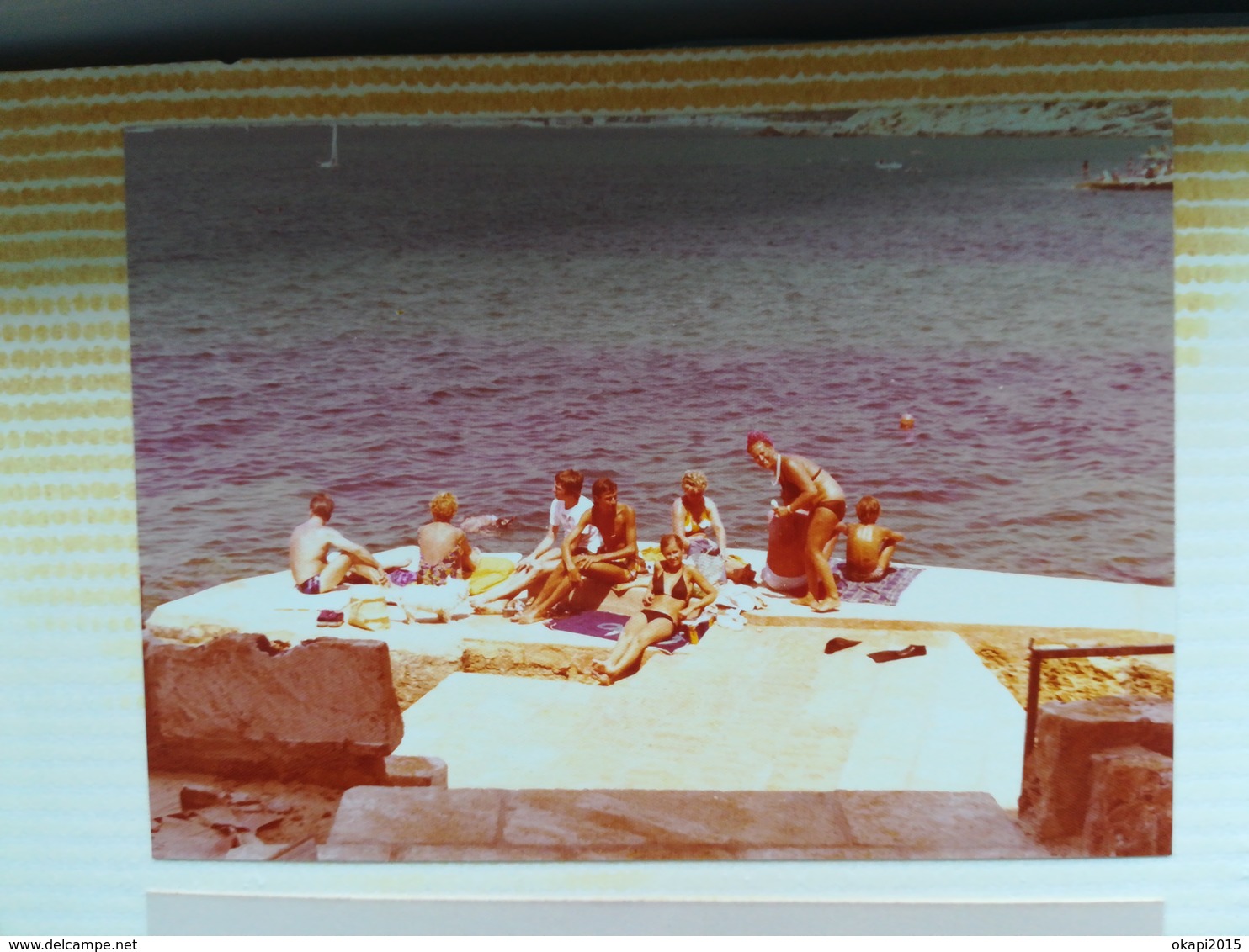 VACANCES ESPAGNE MALLORCA BORD DE L EAU  LOT 40 PHOTOS ORIGINALES EN COULEURS 1974