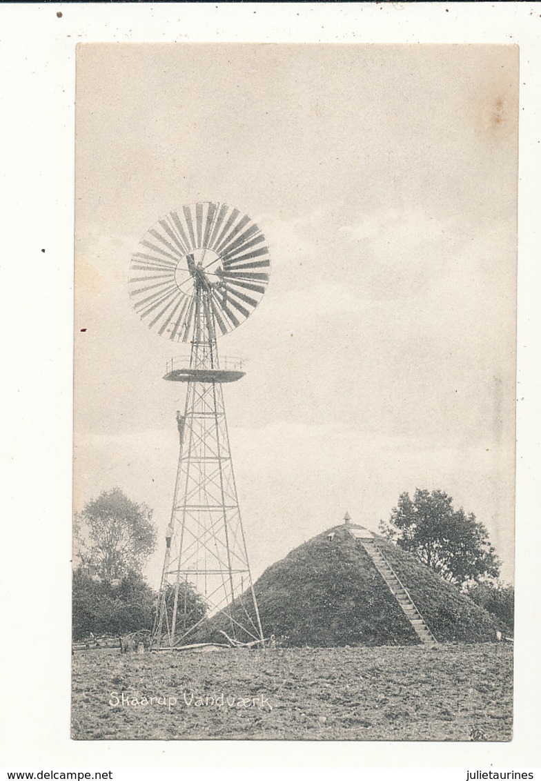 EOLIENNE DANEMARK SKAARUP VANDVAERK N EXISTE PLUS CPA BON ETAT - Moulins à Vent