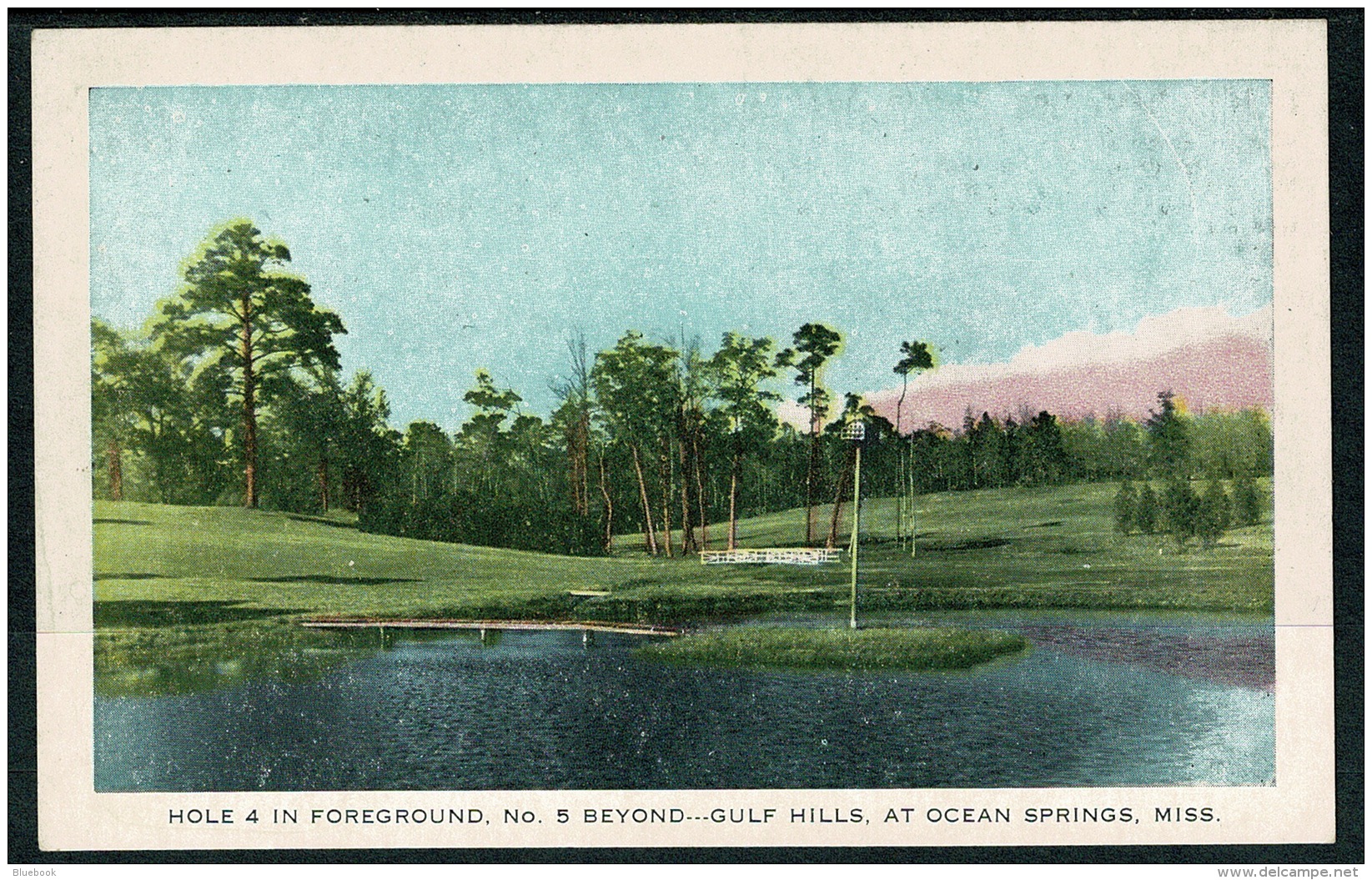 RB 1213 -  Early Postcard - 4th Hole At Gulf Hills Golf Course Ocean Springs - Missouri USA - Golf