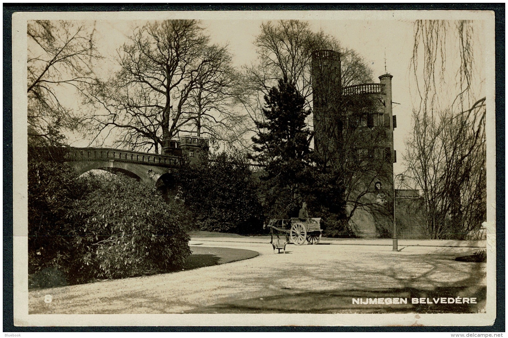 RB 1224 - 1931 Real Photo Postcard - Nijmegen Belvedere Netherlands 1 1/2c Rate - Nijmegen