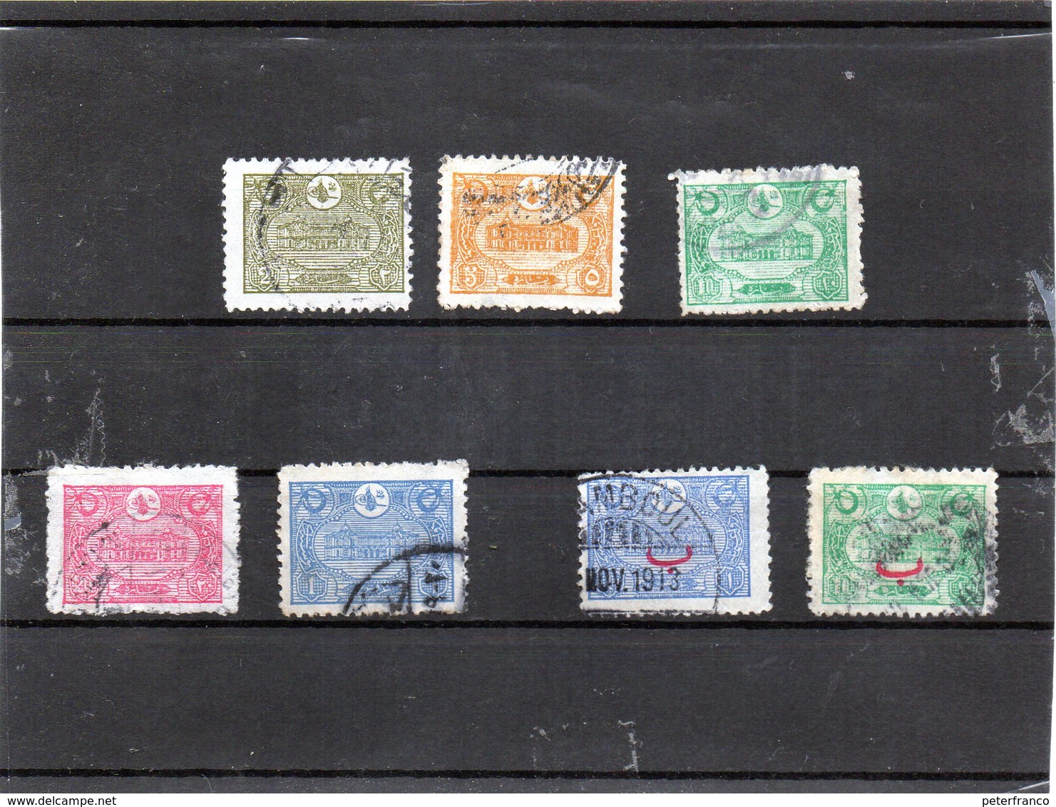 B - 1913 Turchia - New Post Office - Istambul - Used Stamps