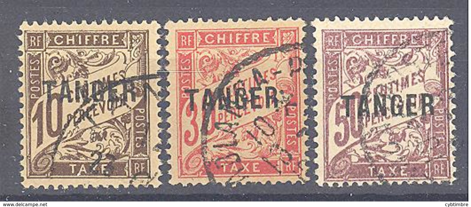 Maroc: Yvert Taxe 37-40-41° - Timbres-taxe