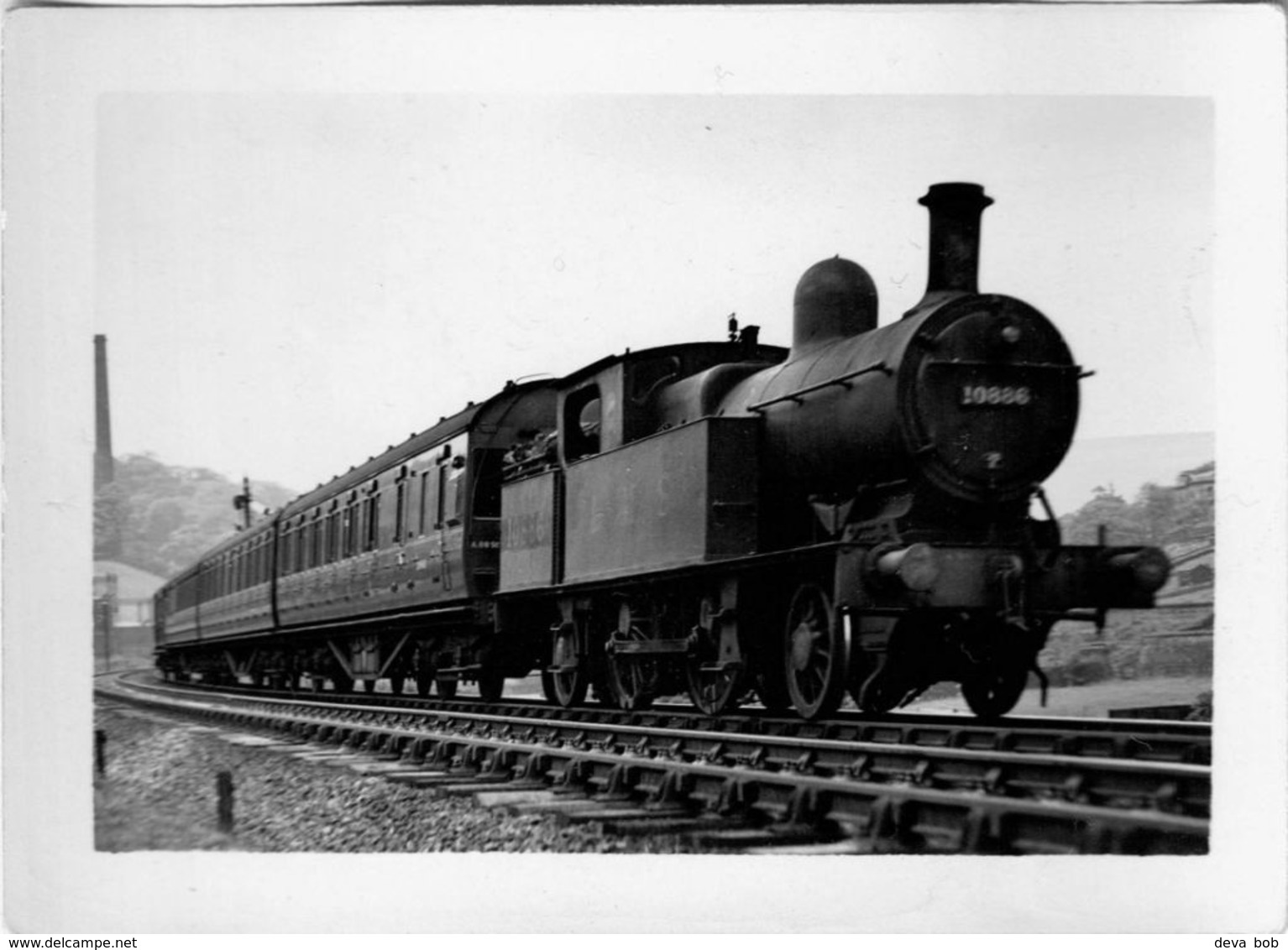 Railway Photo LMS 2P 10886 L&YR Aspinall 2-4-2T Loco Lancashire + Yorkshire - Eisenbahnen