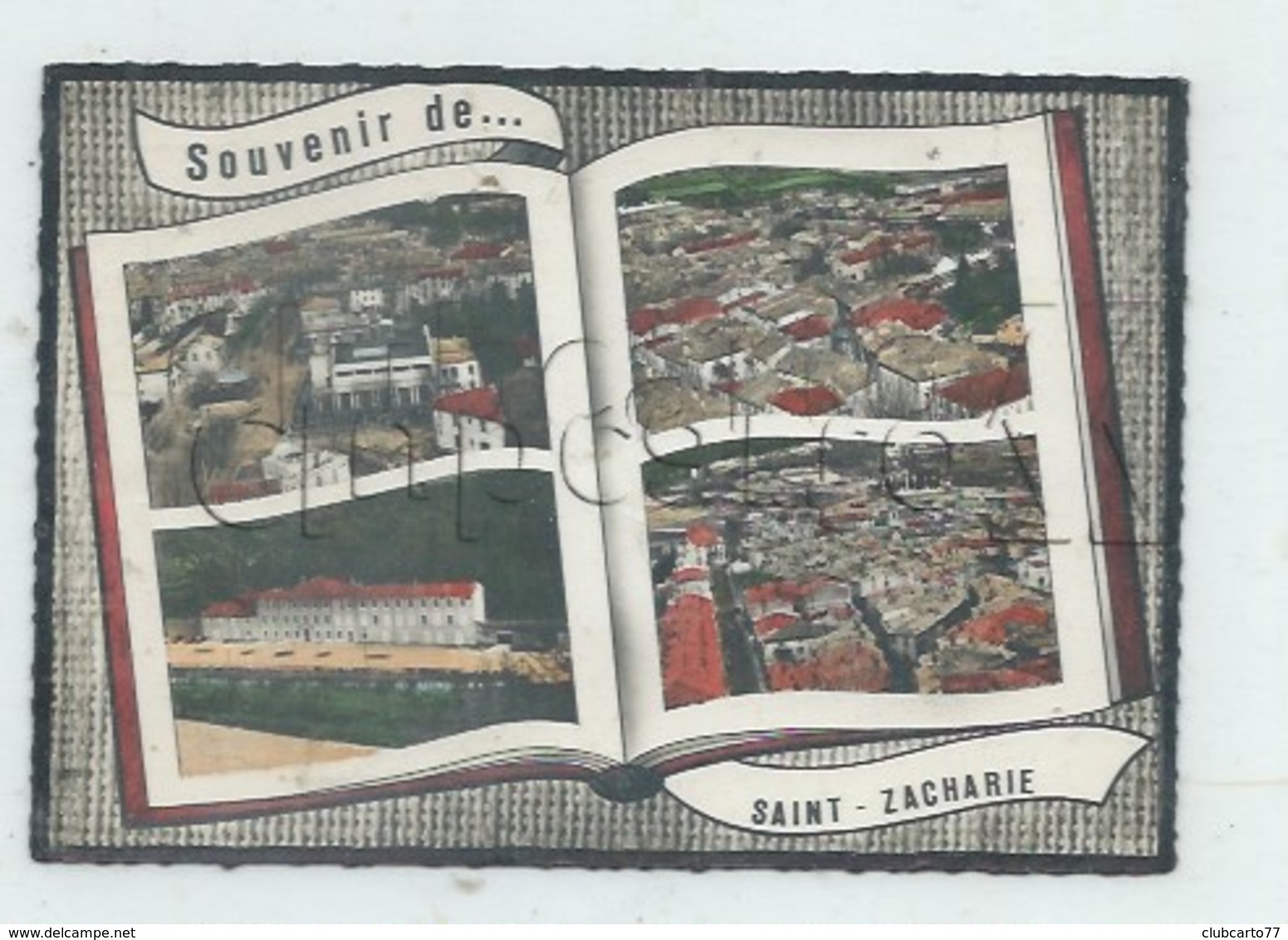 Saint-Zacharie (83) :  4 Vues Aériennes Dans Un Livre En 1964  GF. - Saint-Zacharie