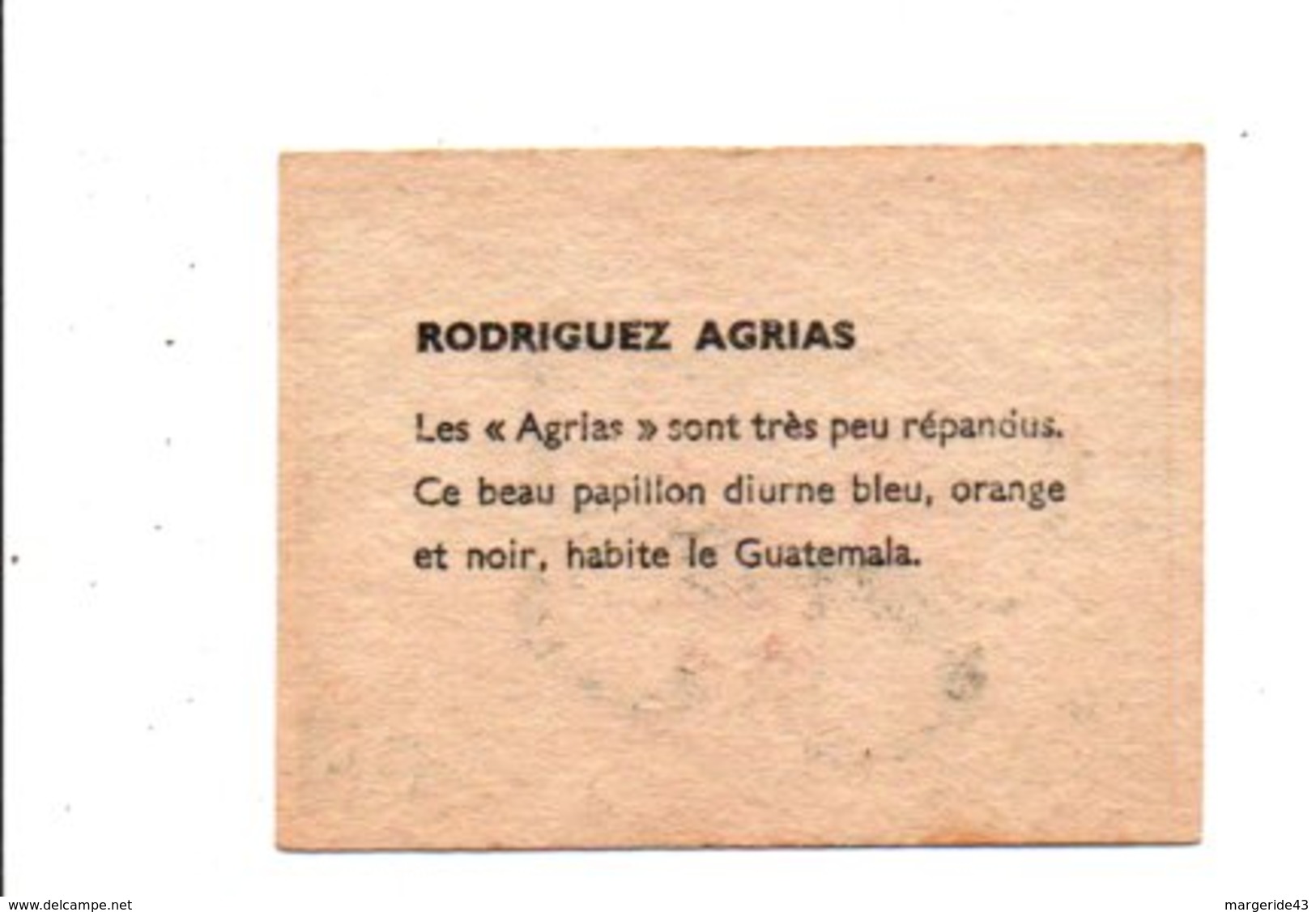 CHROMOS BON POINT - PAPILLONS - RODRIGUEZ AGRIAS - Chèques & Chèques De Voyage