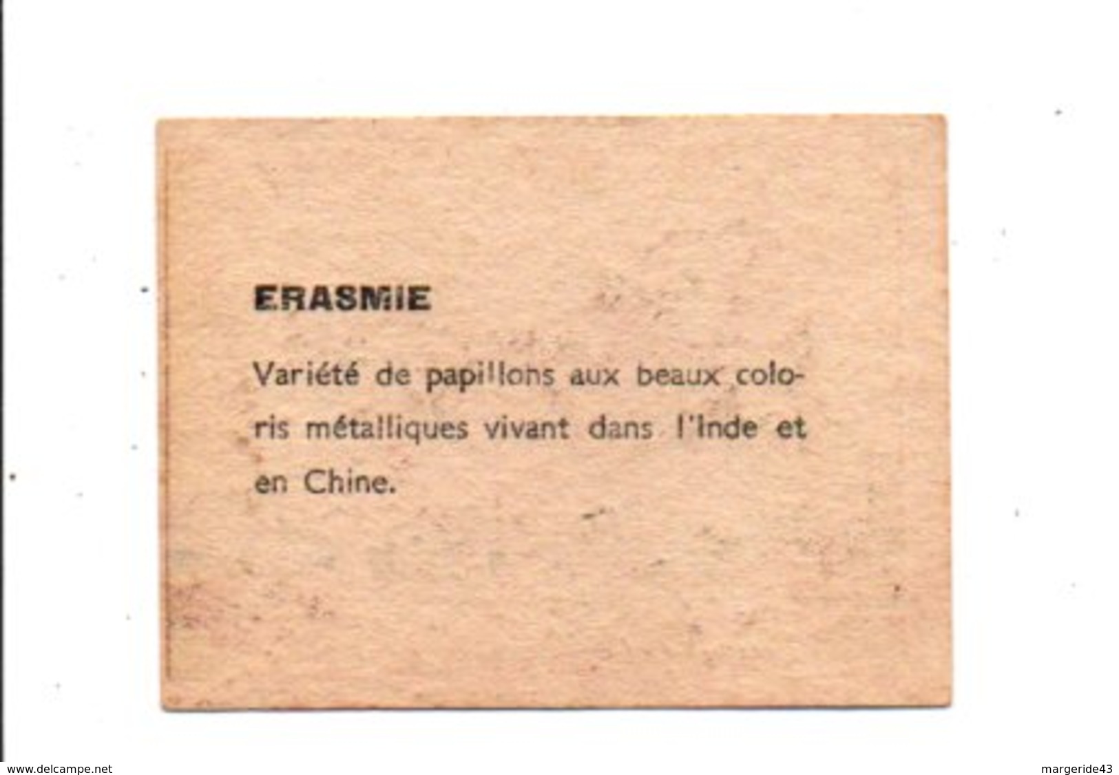 CHROMOS BON POINT - PAPILLONS - ERASMIE - Chèques & Chèques De Voyage