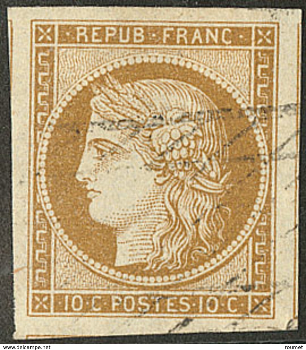 No 1, Trois Voisins, Obl Grille Sans Fin, Superbe. - R - 1849-1850 Ceres