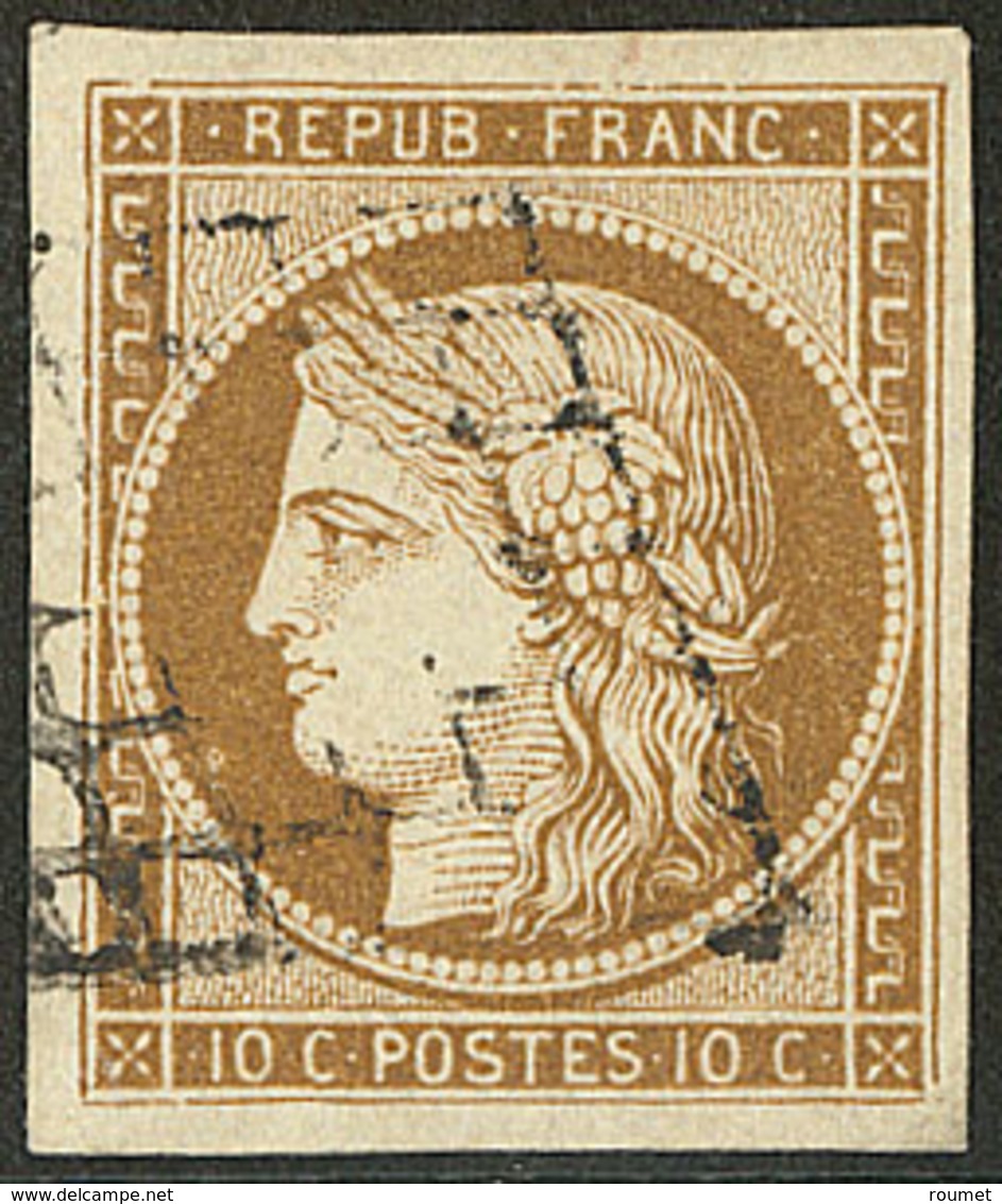 No 1a, Bistre-brun, Obl Grille, Jolie Pièce. - TB - 1849-1850 Cérès