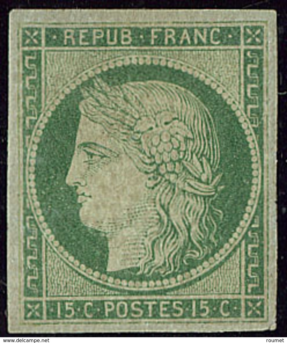 (*) No 2, Vert, Réparé, TB D'aspect - 1849-1850 Ceres