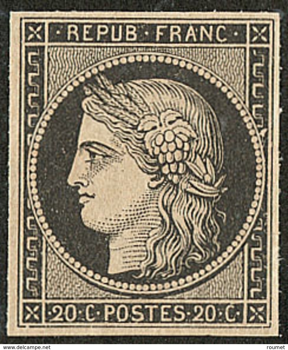 * No 3, Noir. - TB - 1849-1850 Cérès
