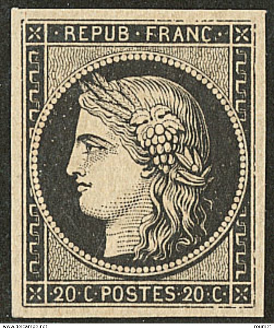 ** No 3a, Noir Sur Blanc, Très Frais. - TB. - R - 1849-1850 Cérès