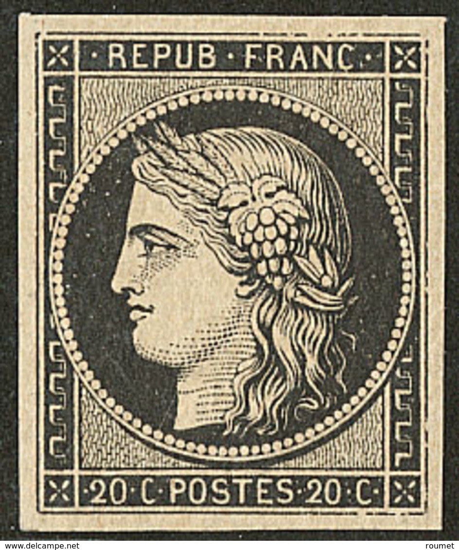 ** No 3a, Noir Sur Blanc, Très Frais. - TB. - R - 1849-1850 Ceres