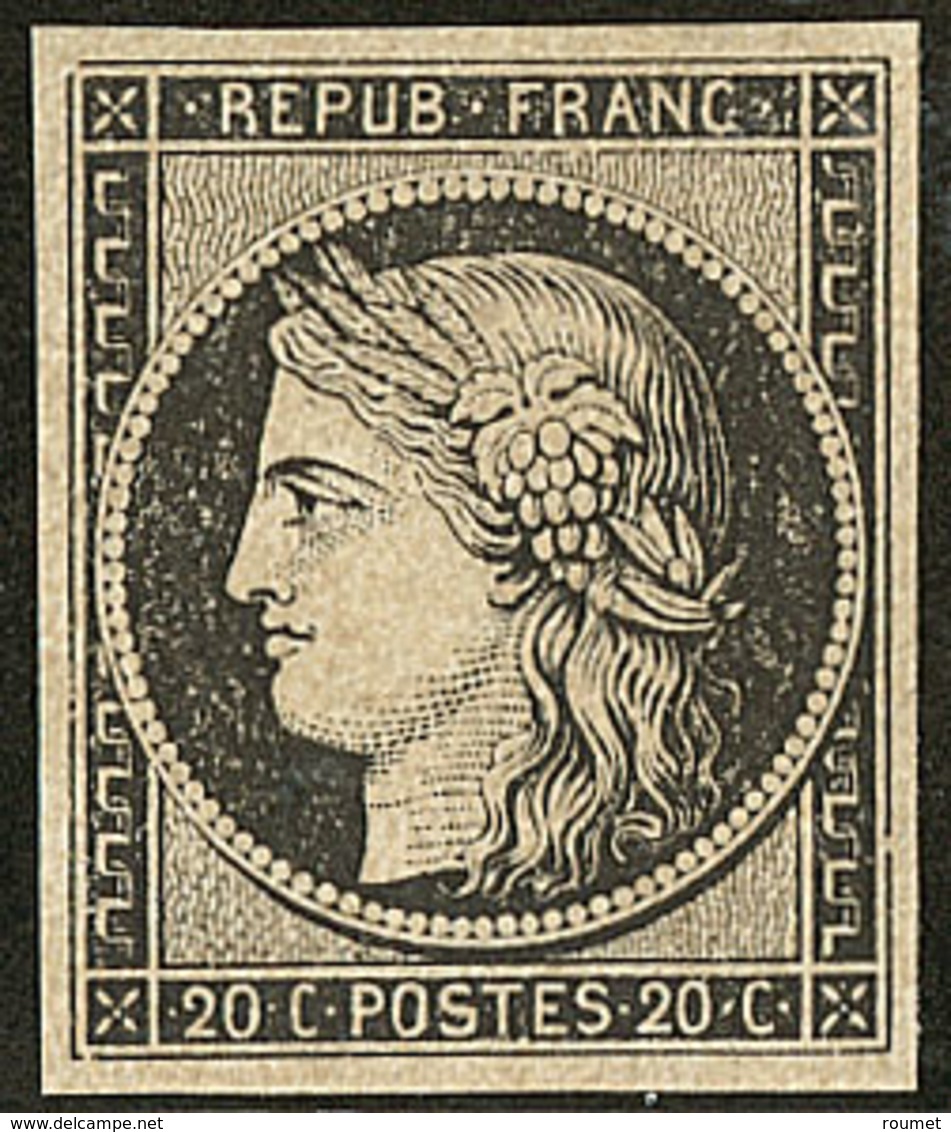 * No 3f, Noir Sur Teinté. - TB - 1849-1850 Cérès