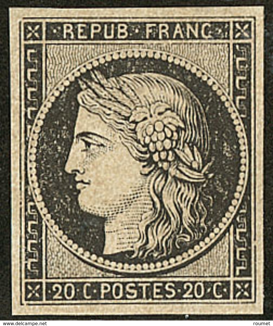 * No 3f, Noir Sur Teinté. - TB - 1849-1850 Ceres