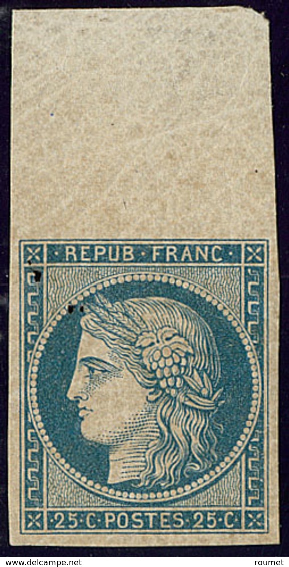* No 4d, Bleu Sur Jaune, Grand Bdf, Superbe. - RR - 1849-1850 Cérès