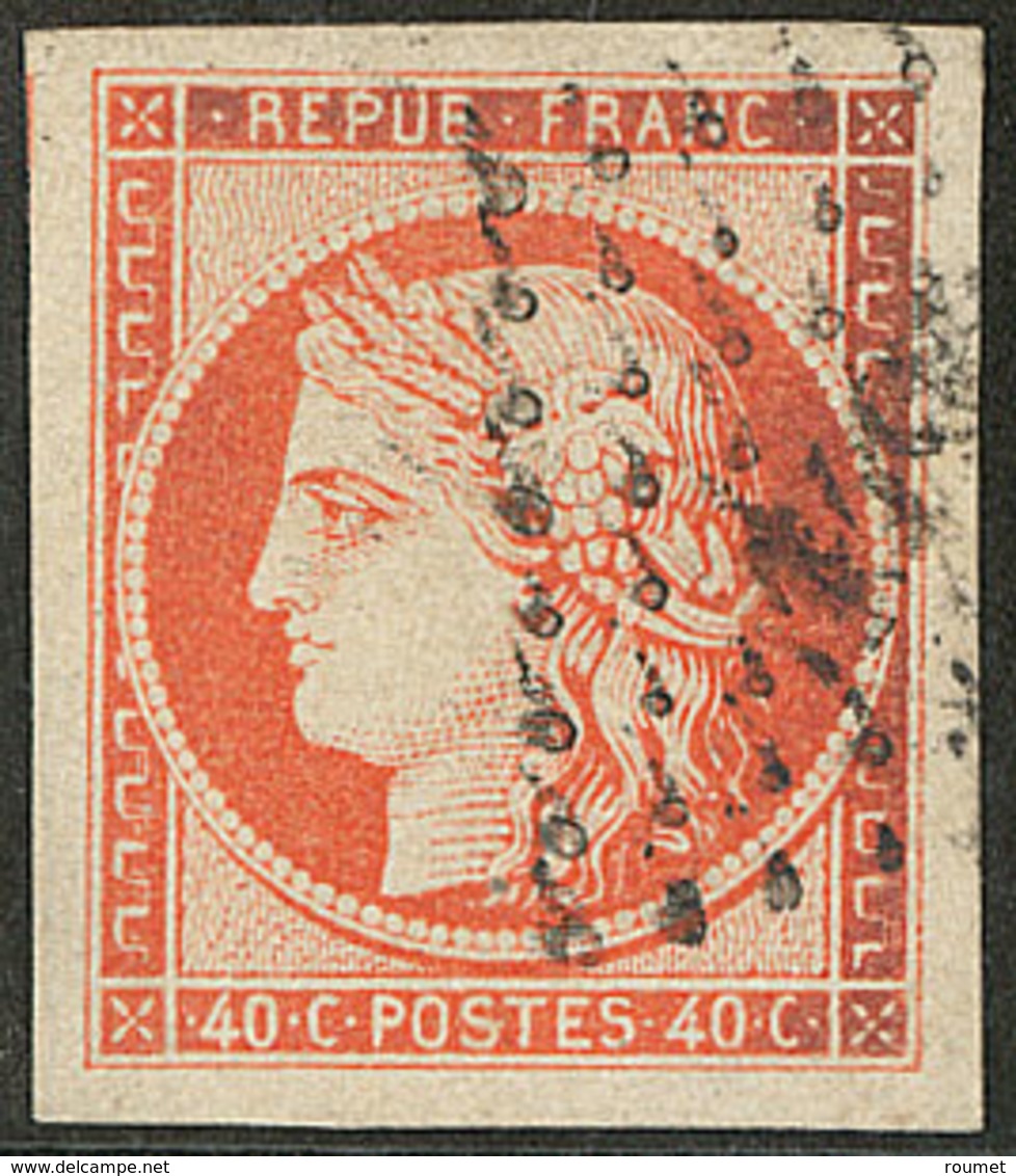 No 5b, Orange Vif, Un Voisin, Jolie Pièce. - TB. - R - 1849-1850 Ceres