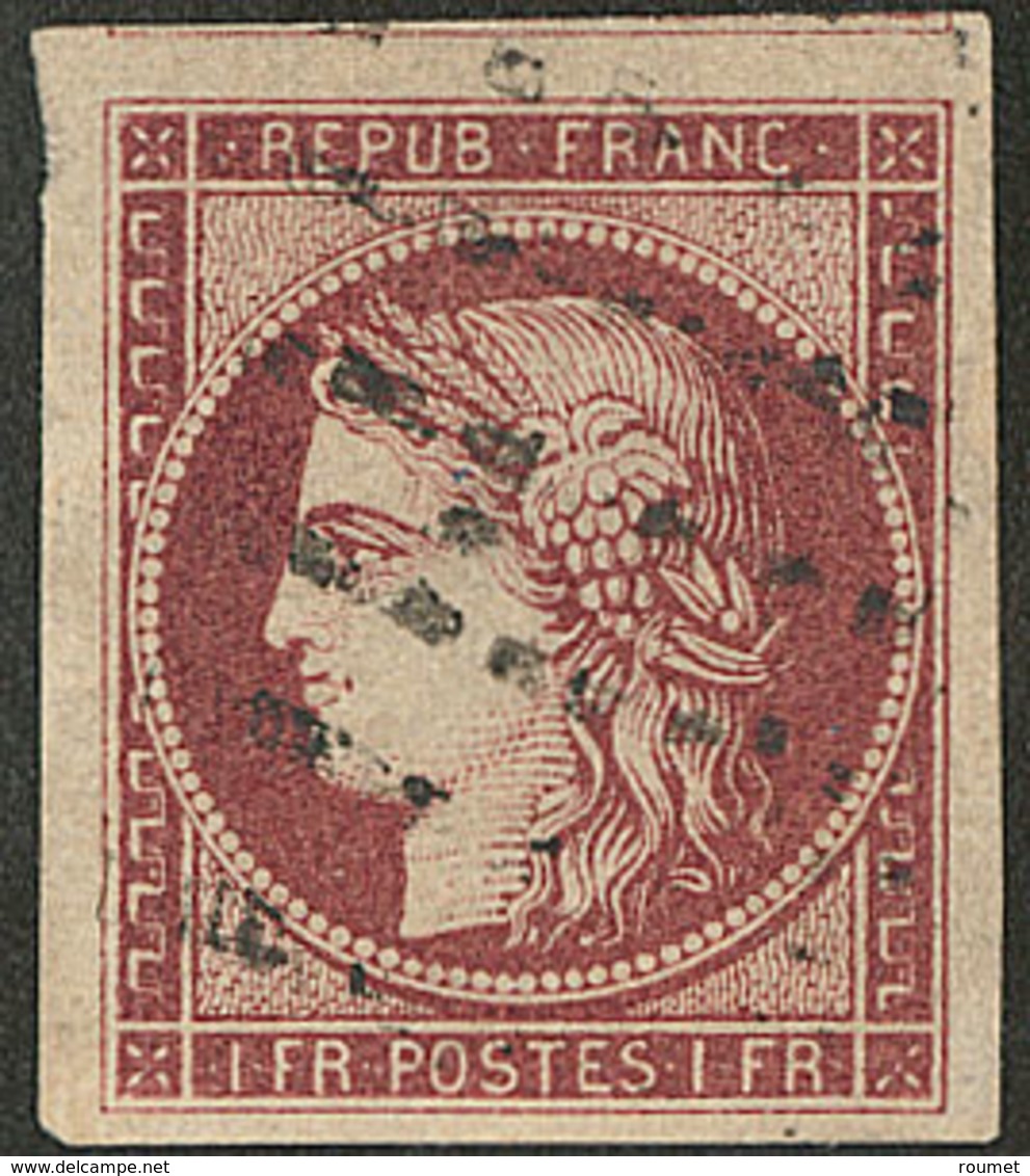 No 6a, Un Voisin, Obl Gros Points, Jolie Pièce. - TB. - R - 1849-1850 Ceres