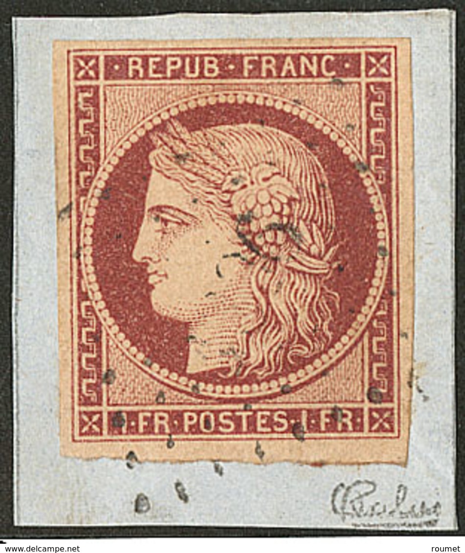 No 6b, Obl Pc, Sur Petit Fragment. - TB. - R - 1849-1850 Ceres