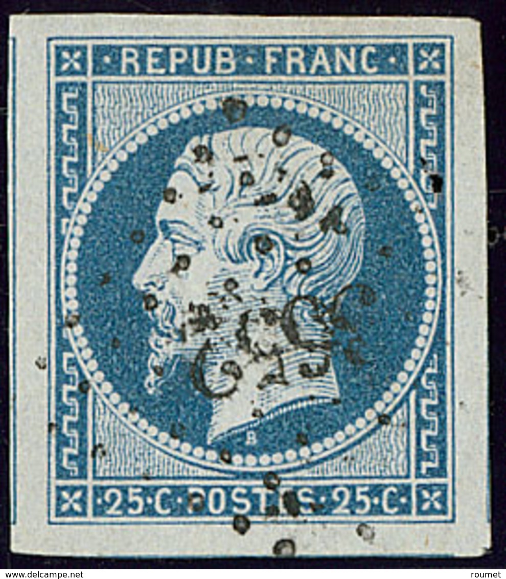 No 10c, Bleu Foncé, Trois Voisins, Superbe - 1852 Louis-Napoleon