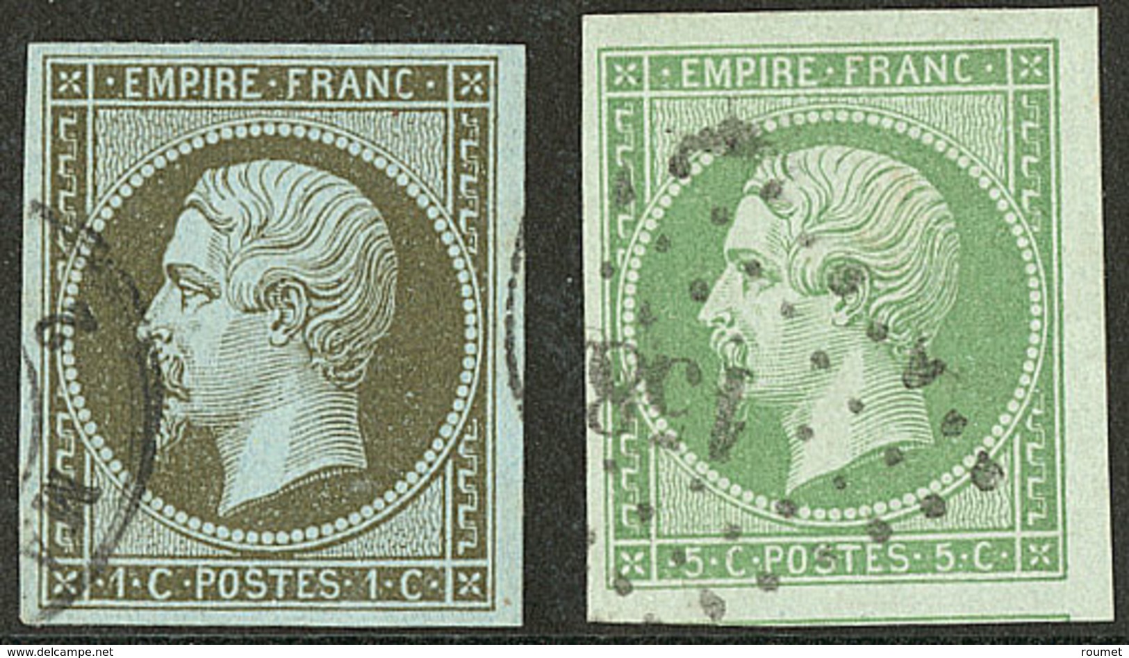 Nos 11, 12b. - TB - 1853-1860 Napoleon III