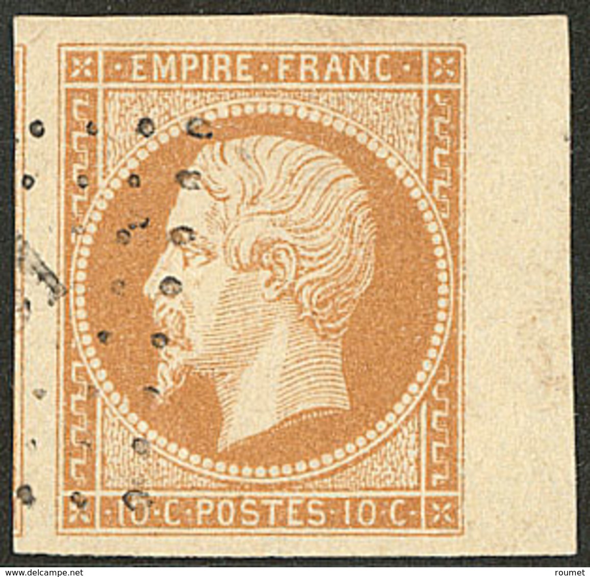 No 13Ic, Bistre-orange, Bdf + Un Voisin, Ex Choisi. - TB - 1853-1860 Napoleon III