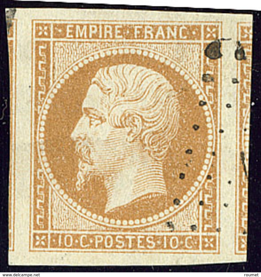 No 13IIa, Bistre, Deux Voisins, Ex Chois. - TB - 1853-1860 Napoleone III