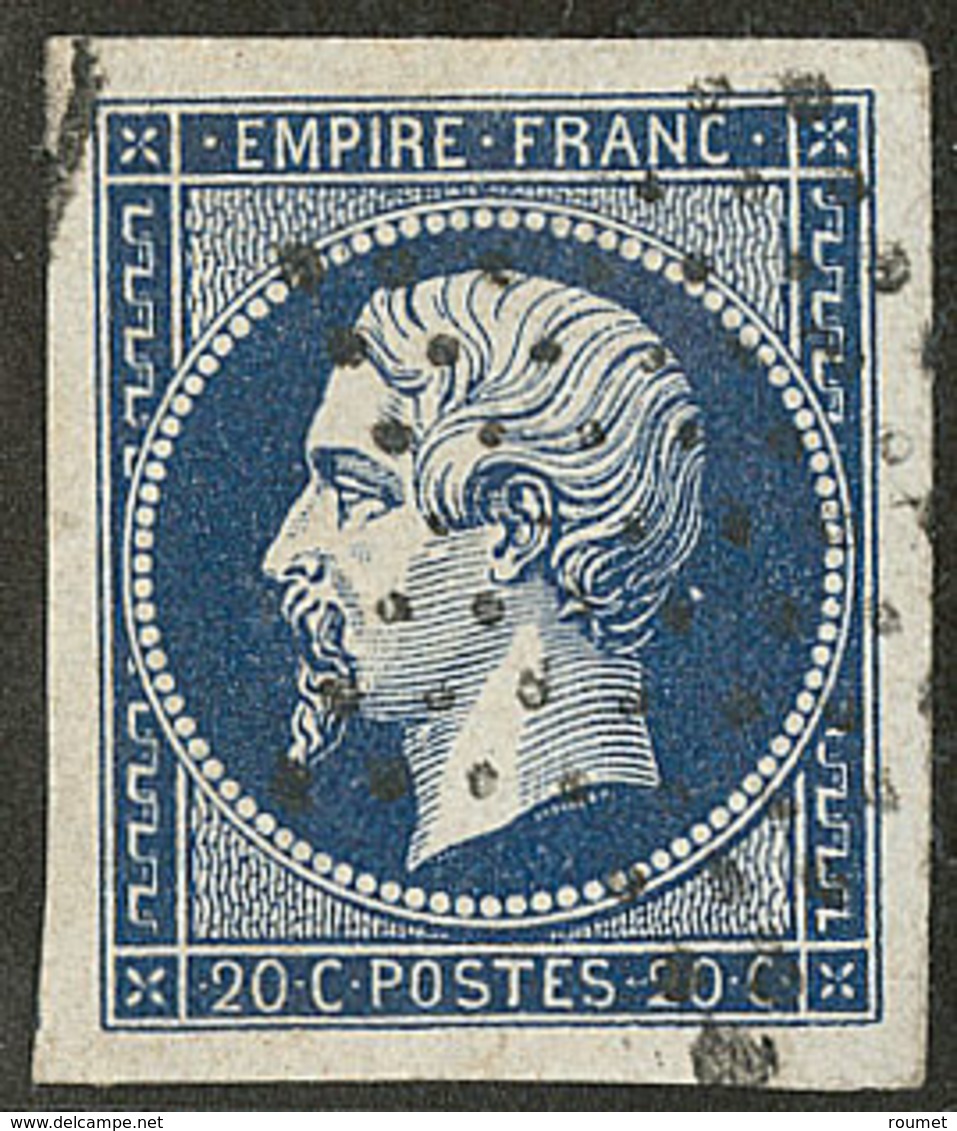 No 14Id, Bleu Très Foncé, Un Voisin, Ex Choisi. - TB - 1853-1860 Napoléon III
