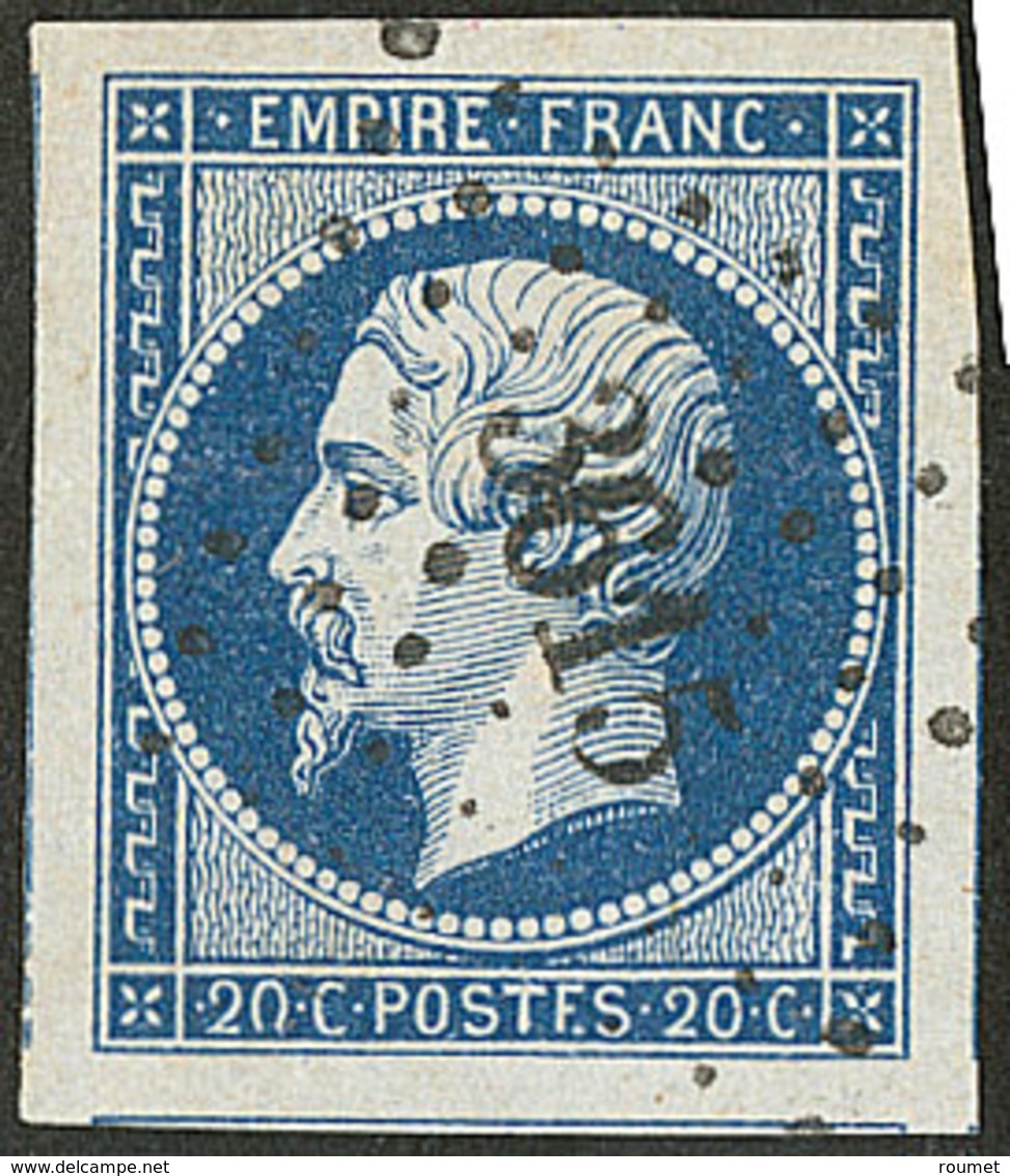 POSTFS. No 14Ik, Quatre Voisins, Superbe - 1853-1860 Napoléon III